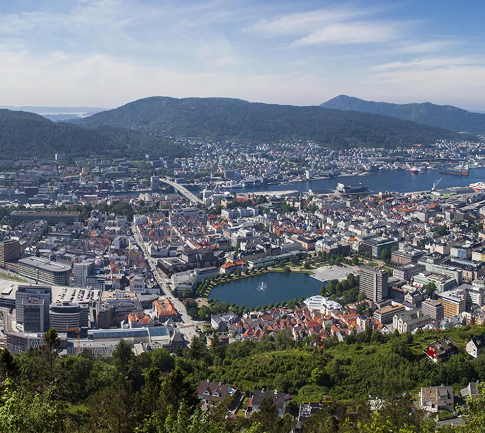 Utsikt over Bergen