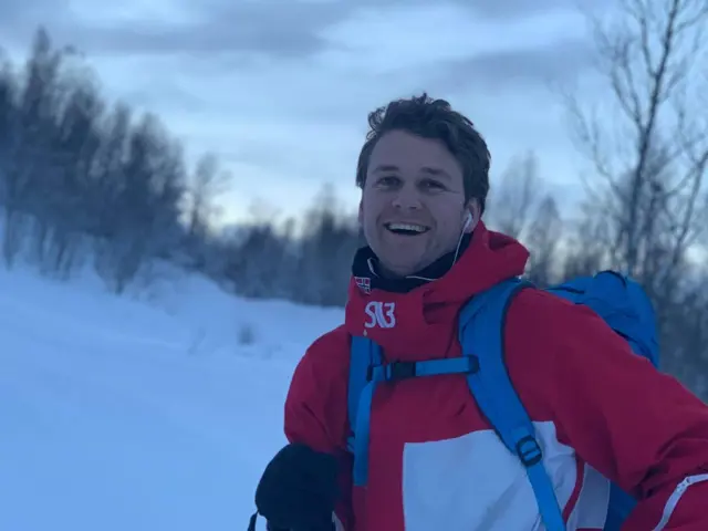 Olav Nilsen Lohne på ski