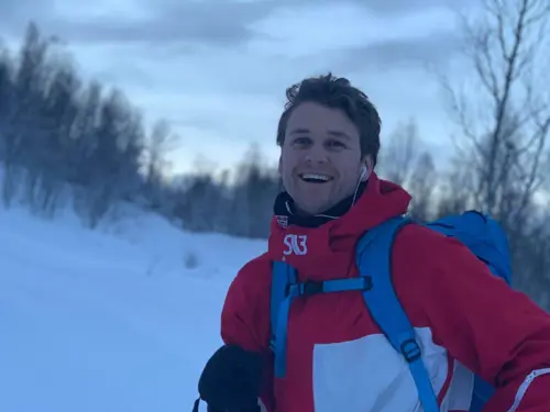 Olav Nilsen Lohne på ski