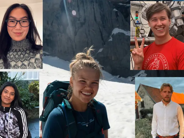 Bildemontasj av Sivarasa, Wu, Eikeberg, Temmerud og Borger