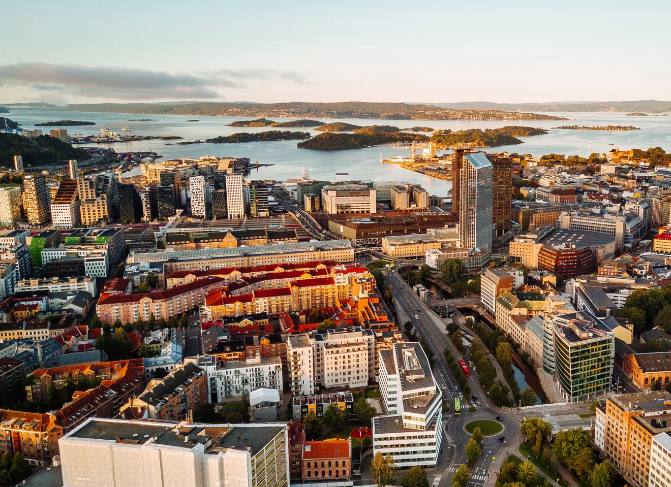 Fugleperspektiv over Oslo