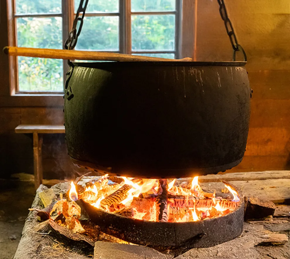 Kjele over åpen ild