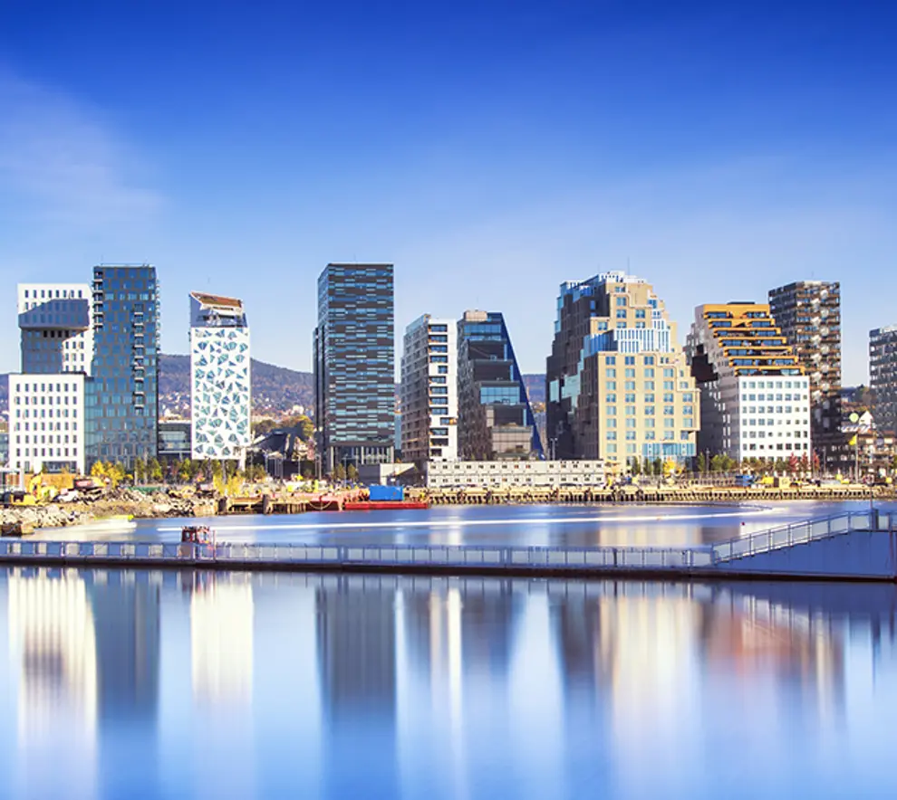 Bjørvika sett fra vannet