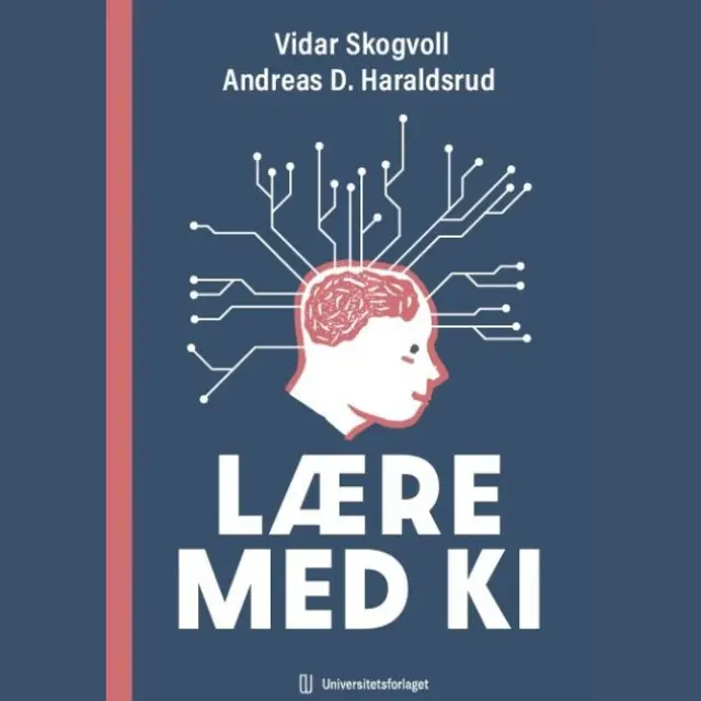 Bildeillustrasjon av bokcover: Hvordan lære med KI