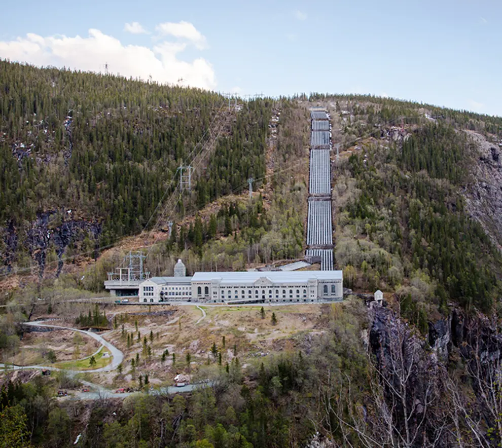 Gammelt kraftverk på Rjukan