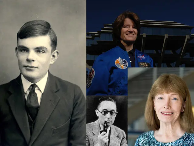 Bildemontasje av Hart, Turing, Conway og Ride