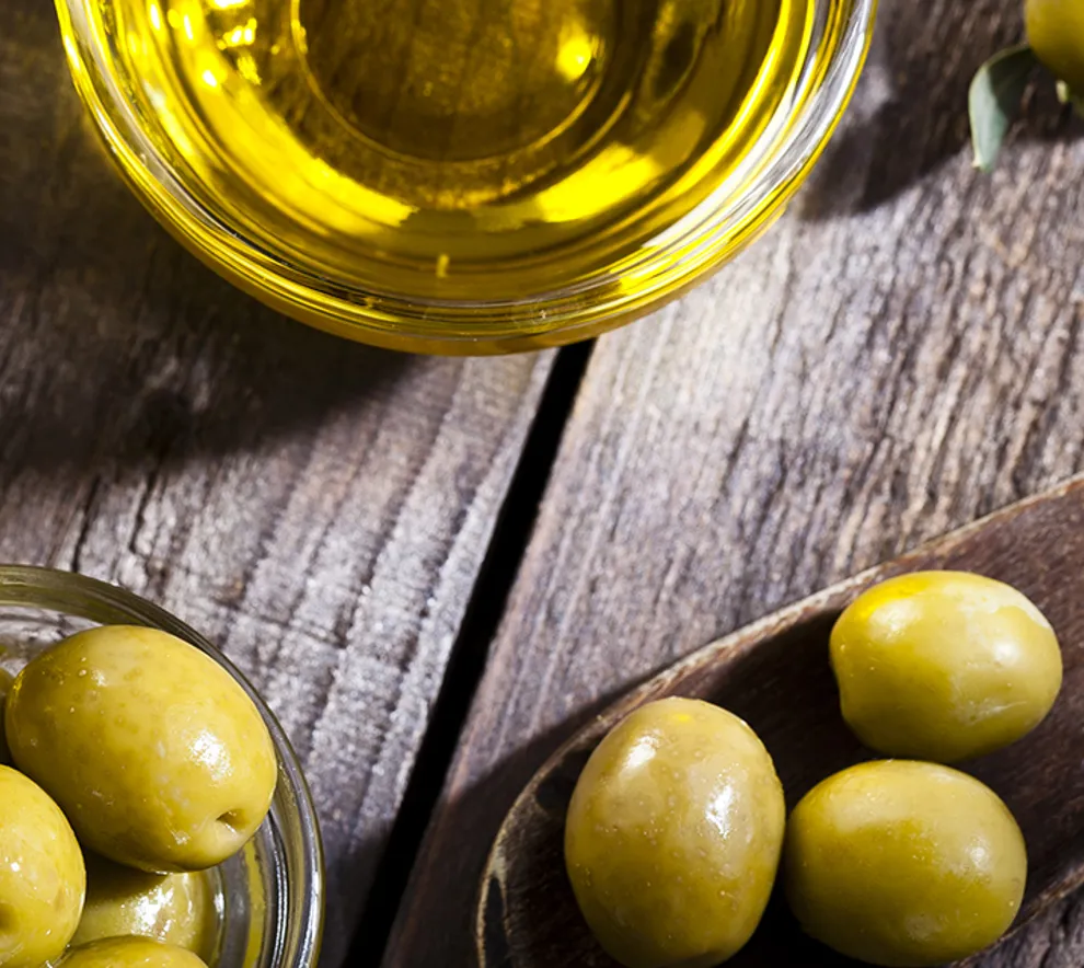 Oliven på benk