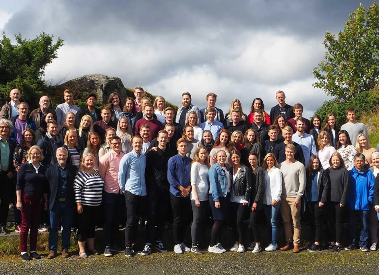Gruppebilde med masterstudenter