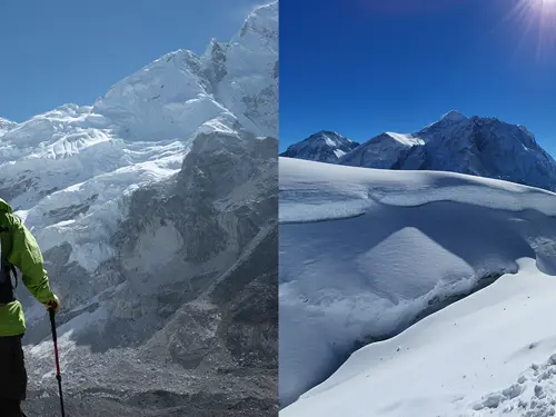 Thomas Lone ved foten og på toppen av Mount Everest