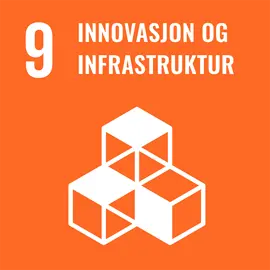 Logo for FN's bærekraftsmål nummer 9