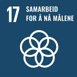 Logo for FN's bærekraftsmål nummer 17