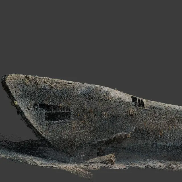  Fotogrammetri av forskipet til U-864. Foto: Kystverket