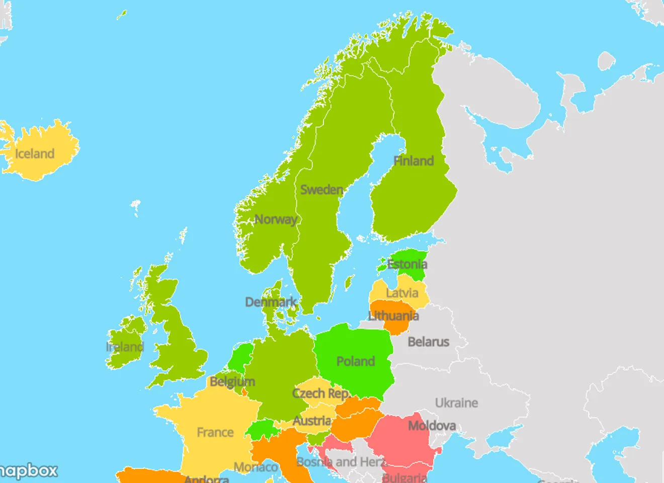 kart over europa på norsk Norge Klarer Ikke A Ta Igjen De Beste I Europa Sjekk Kartet Her kart over europa på norsk