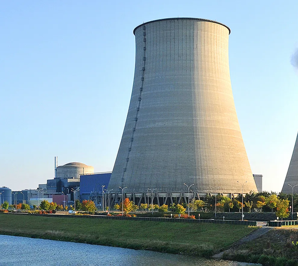 Pipene til et kjernekraftverk