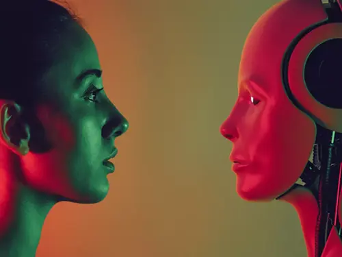 Menneske og robot