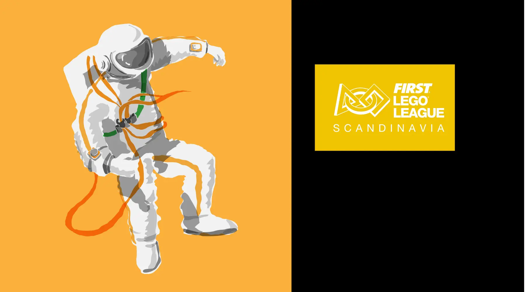 Vektløs FLL gul-svart