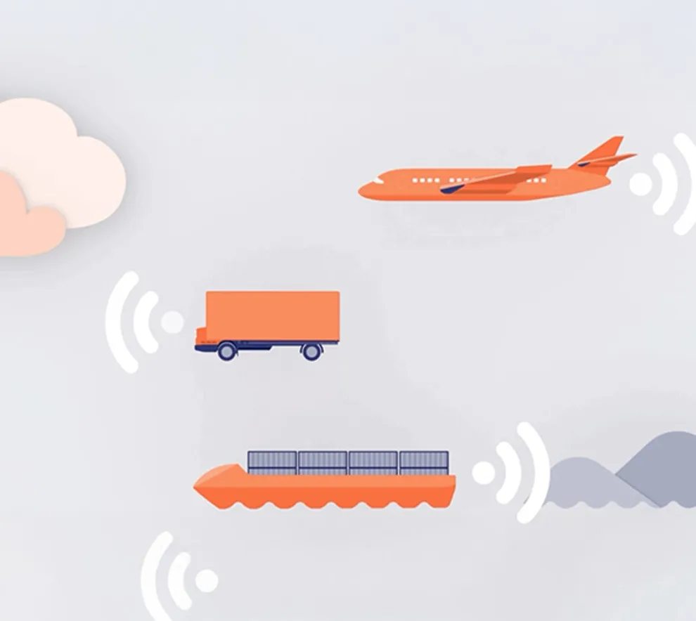 Illustrajson av transportmidler