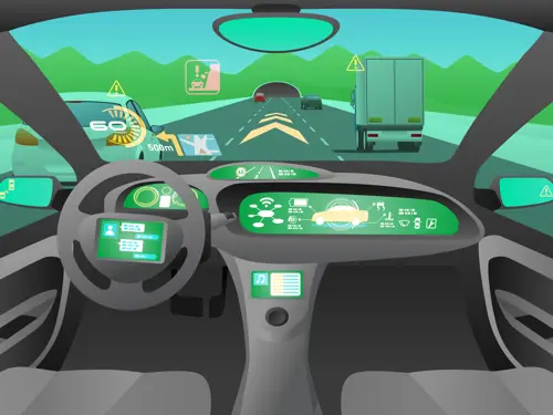 Autonomous cars belt concept