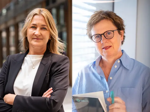 Fotomontasje av to bilder: Synne Bjørvik Staalen og Cecilie Fauchald Rygg