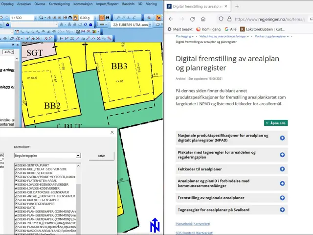 Digital fremstilling av arealplan og planregister
