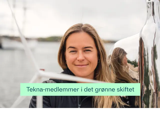 Johanne Tomine Vartdal med teksten: Tekna-medlemmer i det grønne skiftet