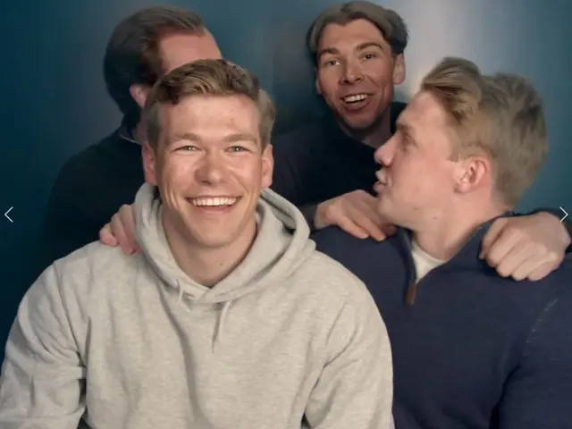 Fire unge studenter fra Teknas Confession box