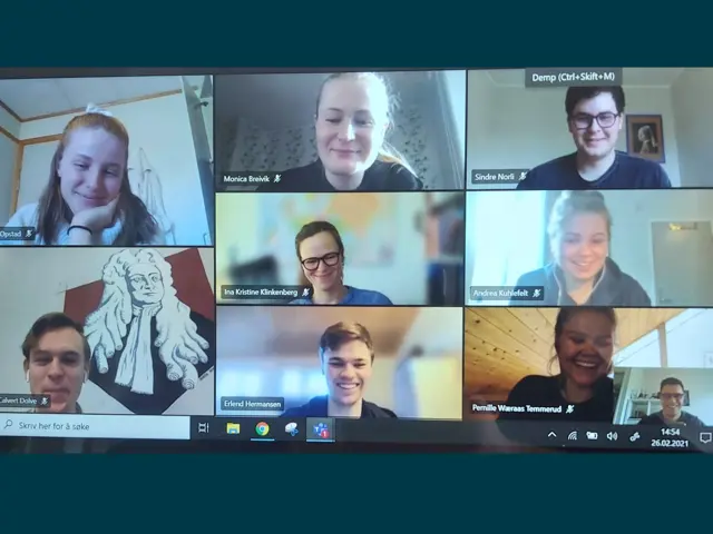 Studentutvalget har sitt første møte sammen over Teams 