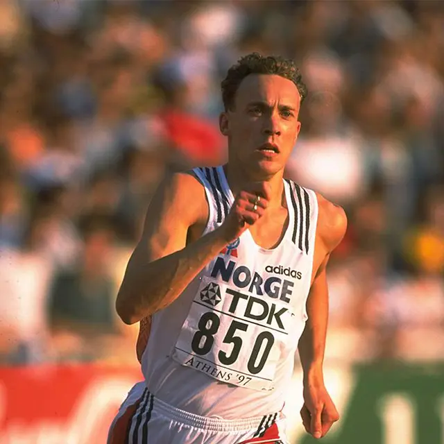 Vebjørn Rodal løper i Athen