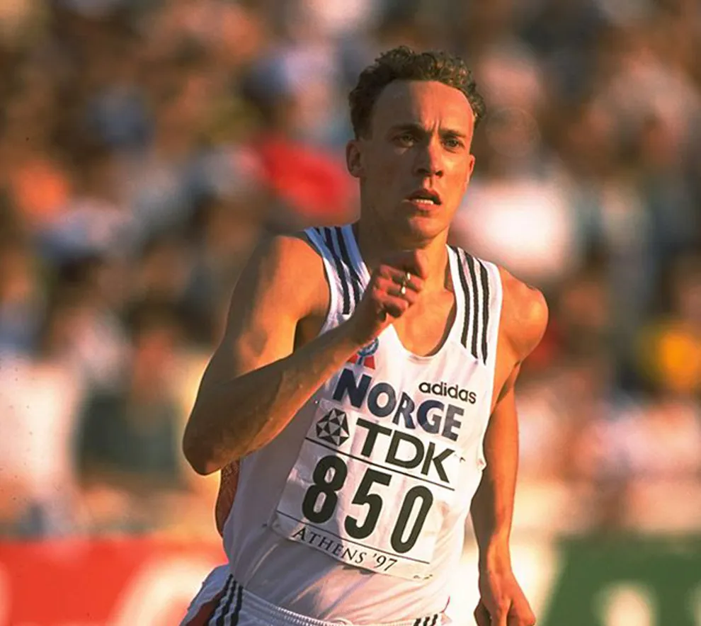 Vebjørn Rodal løper i Athen