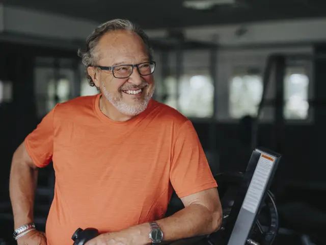 godt voksen blid mann