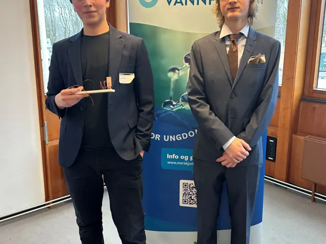 To unge menn foran poster2