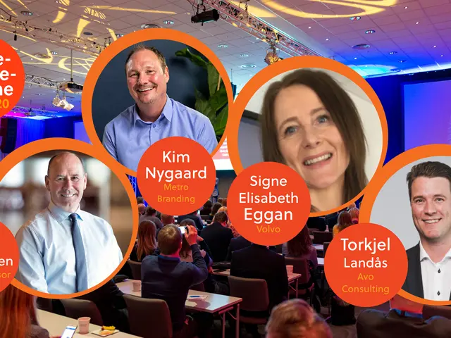 Kundeservicedagene-logo med bilder av foredragsholdere