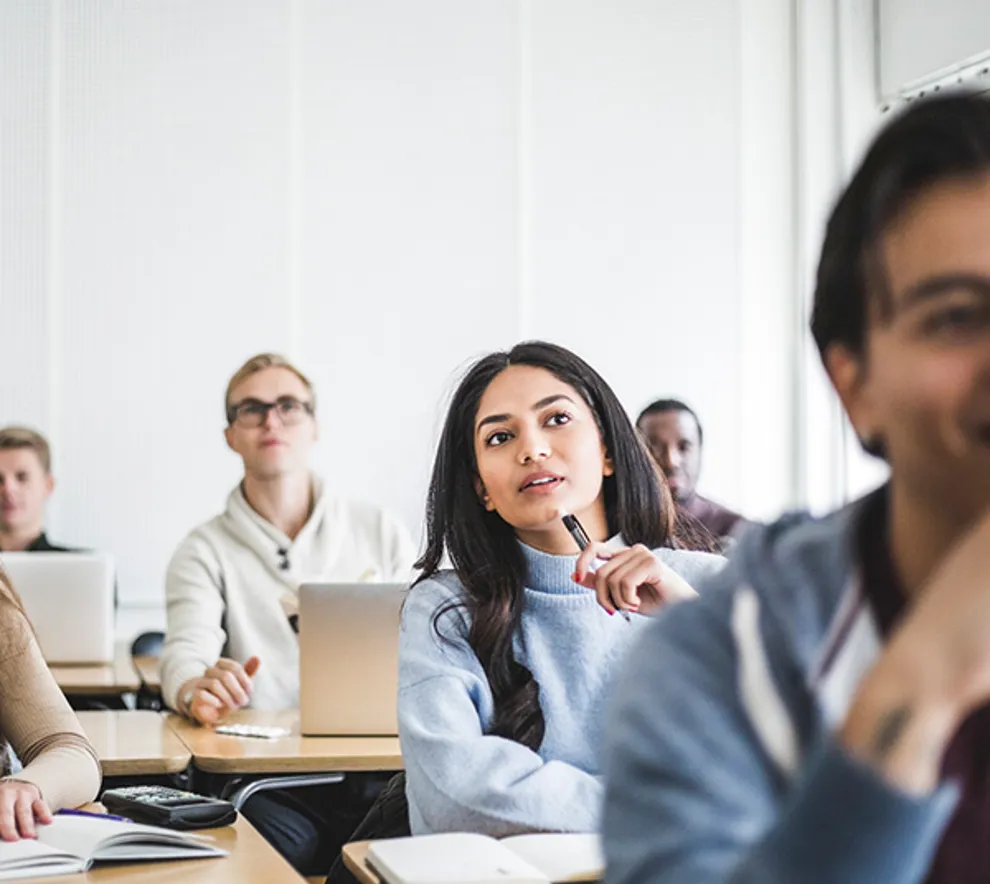 Student som studerer