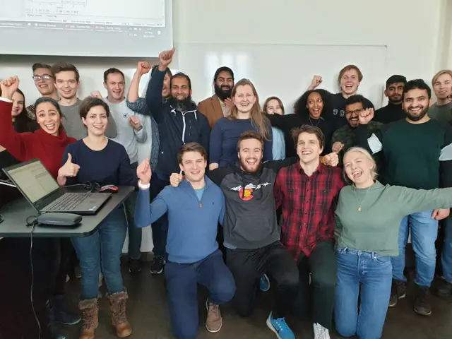 En gruppe datavitenskap studenter