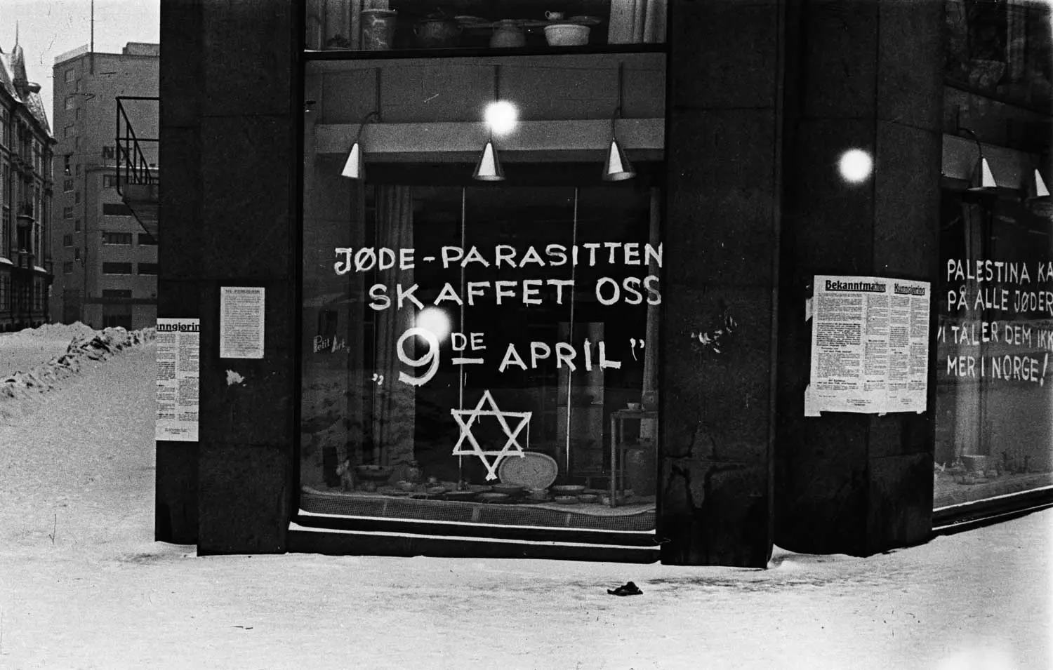 Butikk med antisemitisk griseri