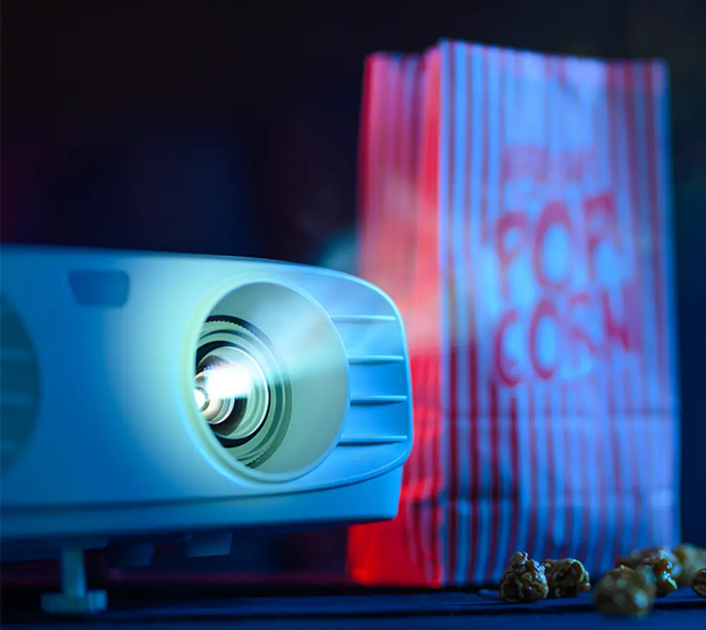 Filmprosjekter og popcorn