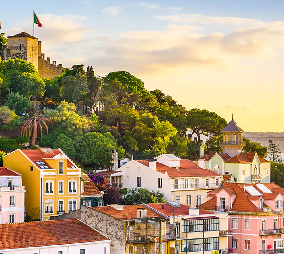 Utsikt over Lisboa en sommerdag