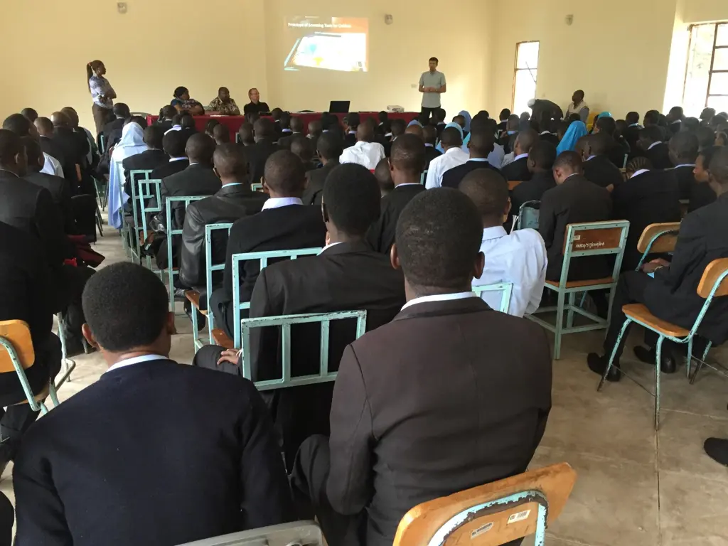 lærerstudenter i Tanzania