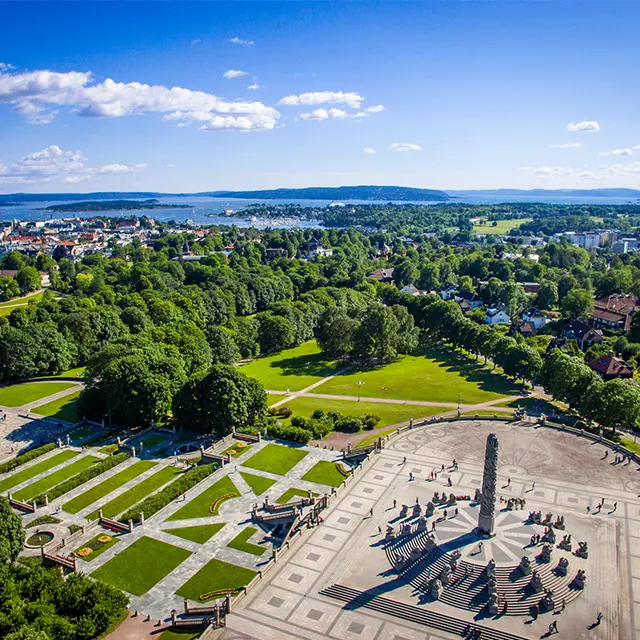 Oversiktsbilde av Frognerparken