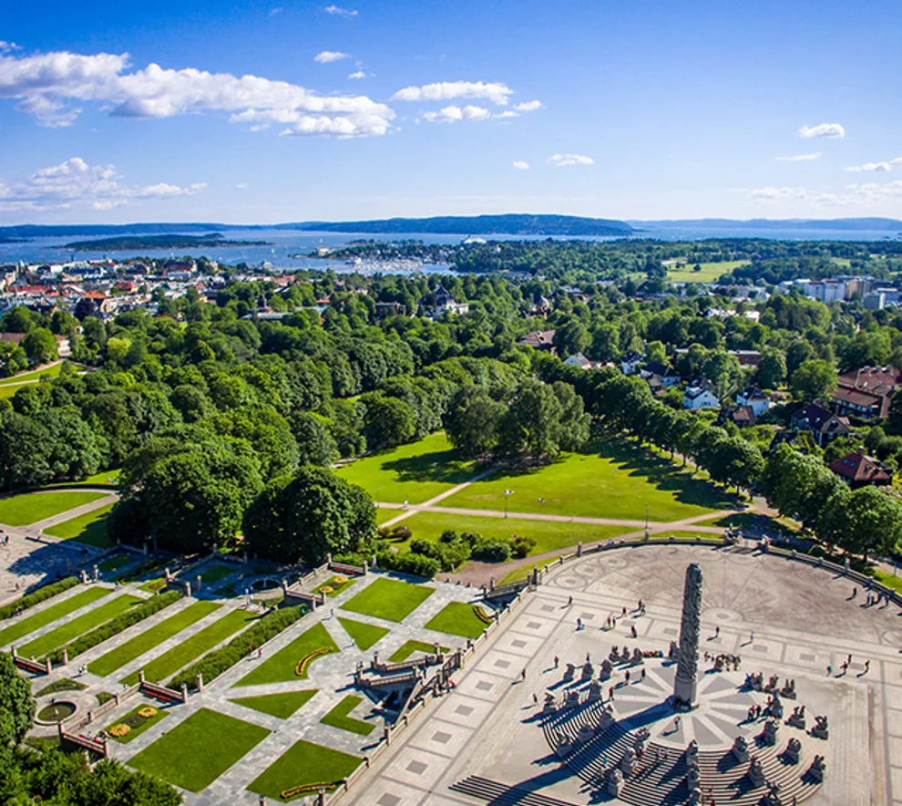 Oversiktsbilde av Frognerparken