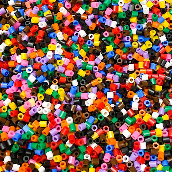 Flerfargede hama perler 