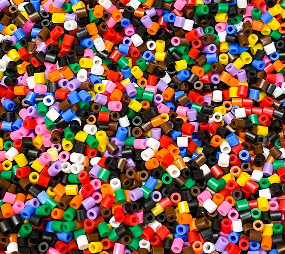 Flerfargede hama perler