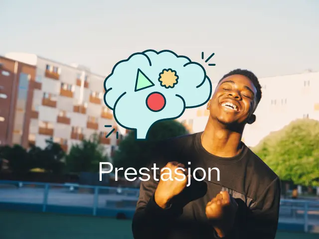 Person fornøyd med egne prestasjoner