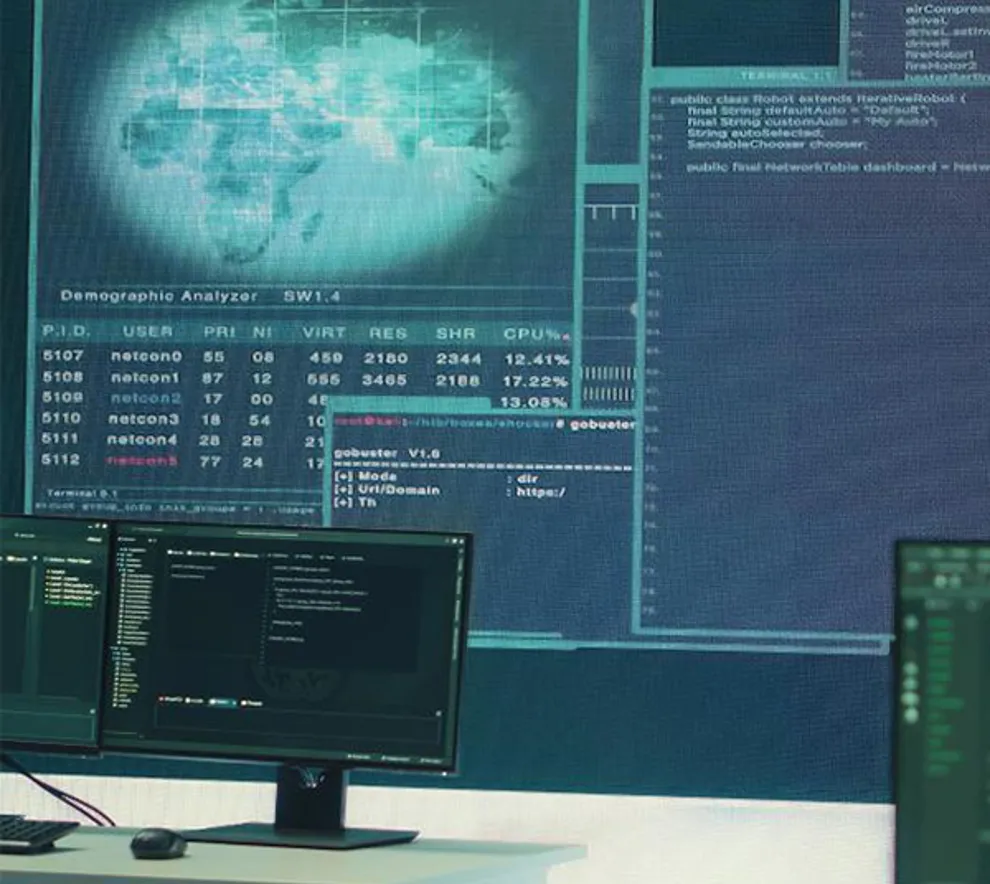 Skjerm med informasjon