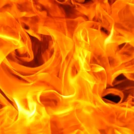 Nærbilde av flammer