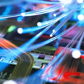 Illustrasjon av Fiberoptisk teknologi