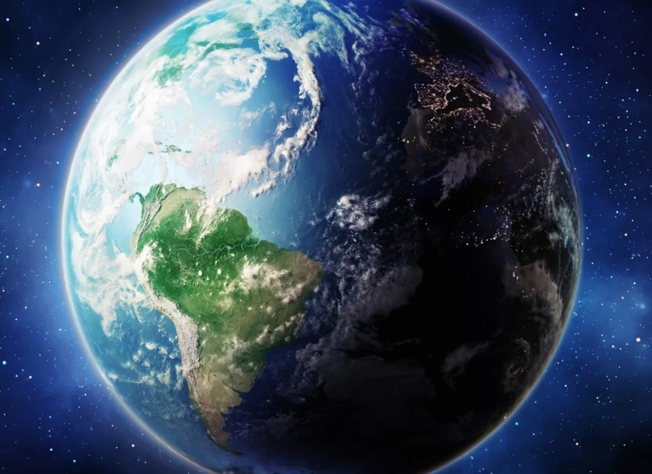 Bilde av jordkloden fra verdensrommet