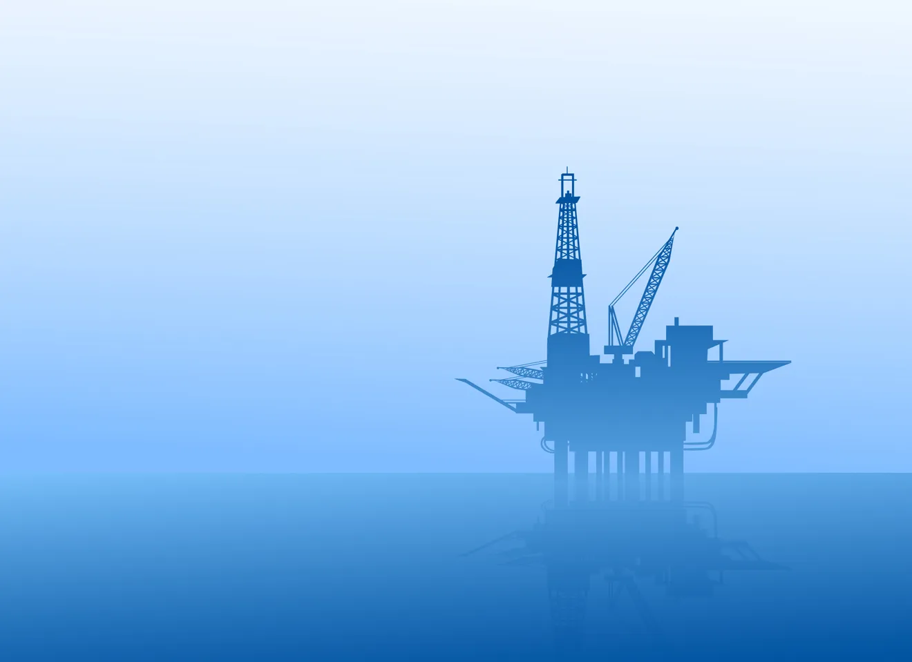 Illustrasjonsbilde av en oljeplatform på havet