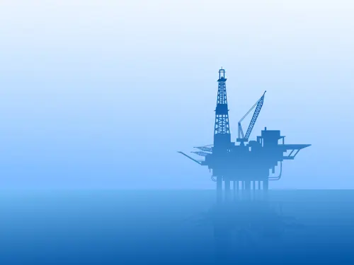 Illustrasjonsbilde av en oljeplatform på havet
