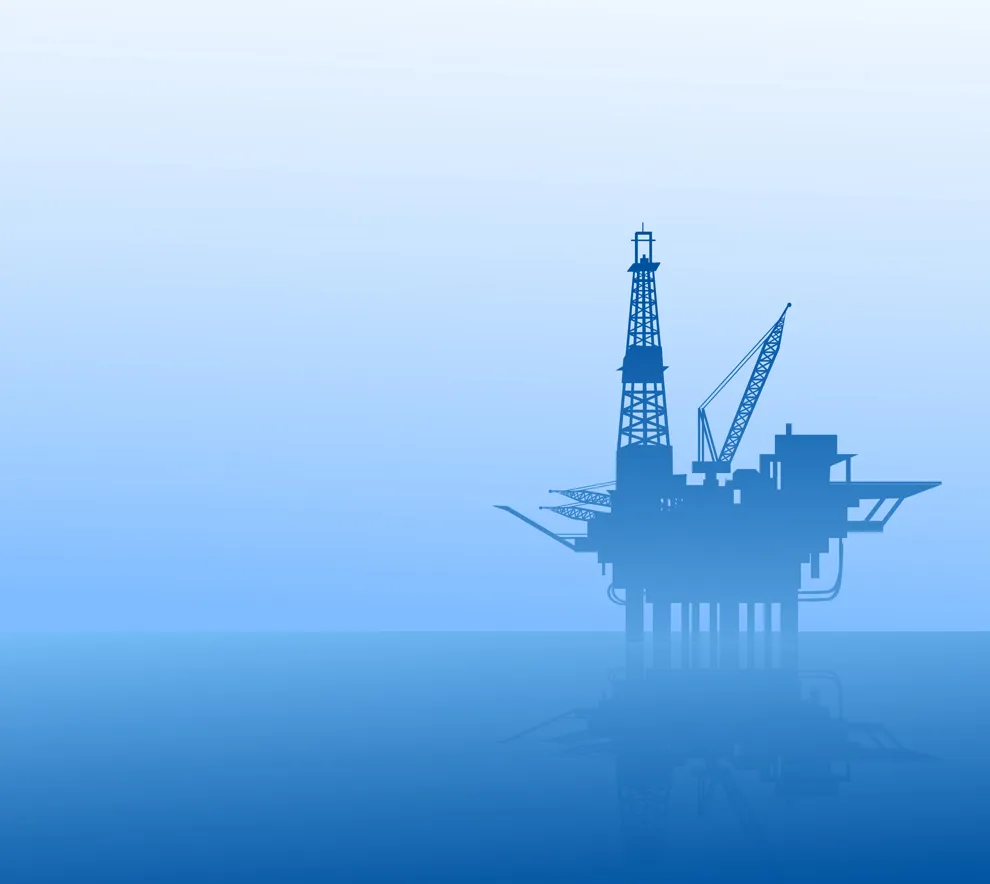 Illustrasjonsbilde av en oljeplatform på havet